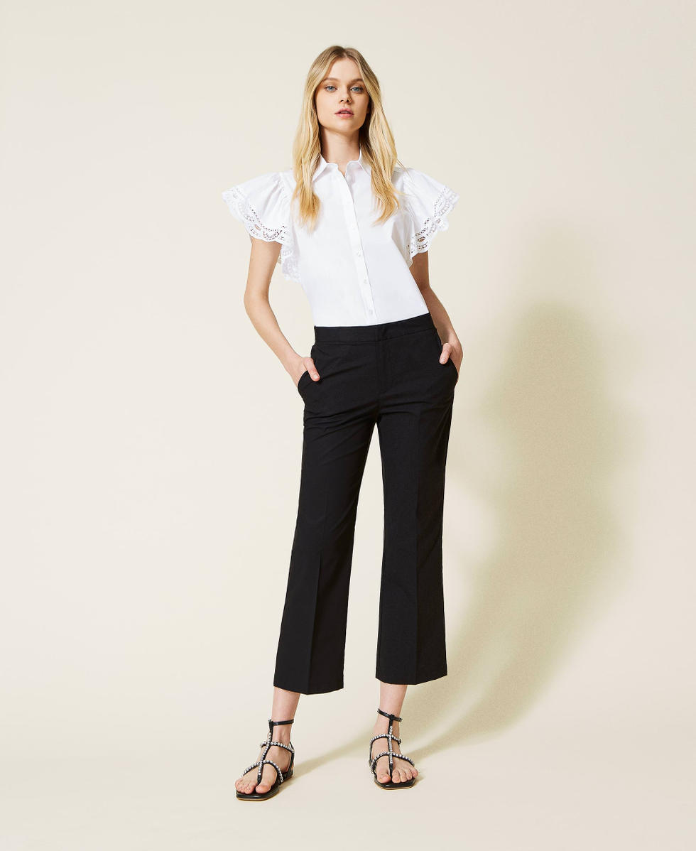 Pantaloni clearance cropped flare