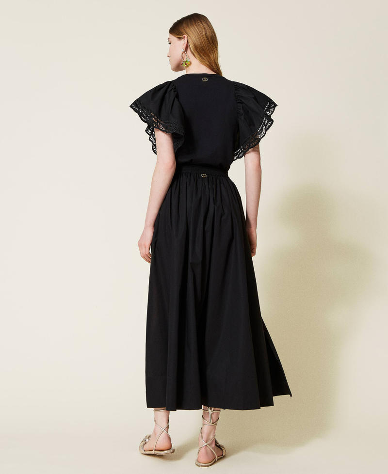 Maxirock aus Popeline