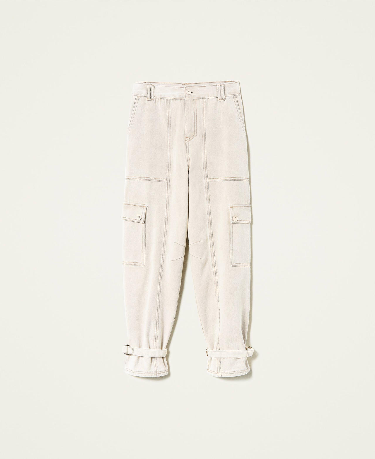 Pantalon cargo en bull stone washed