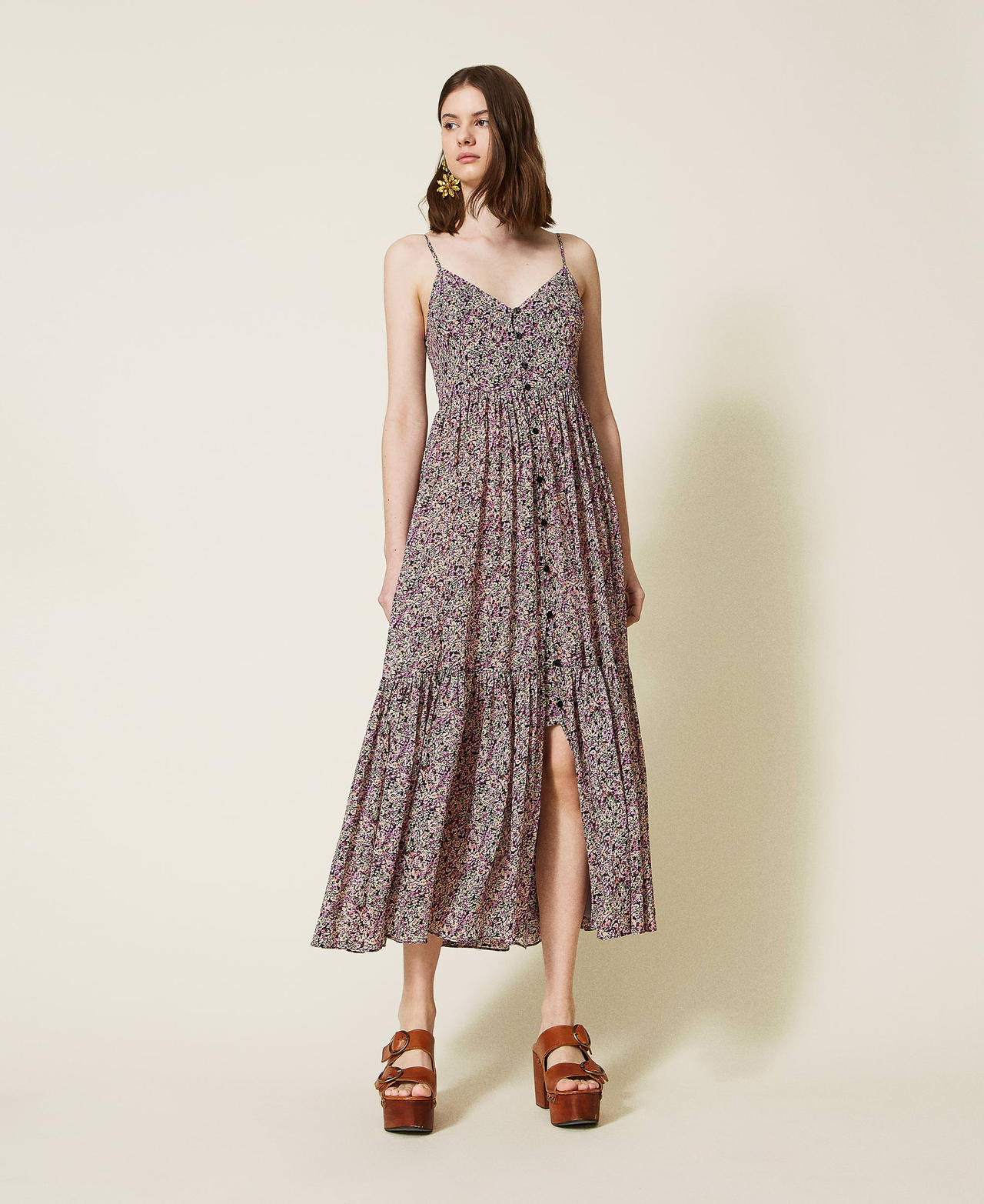 Georgette floral on sale long dresses