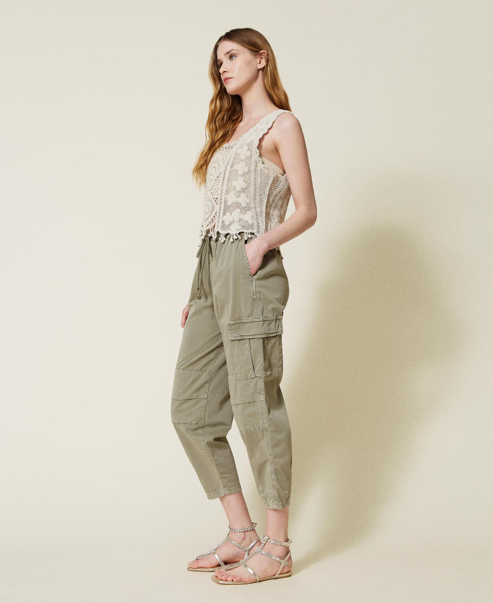 Pantalon drill camuflado mujer best sale