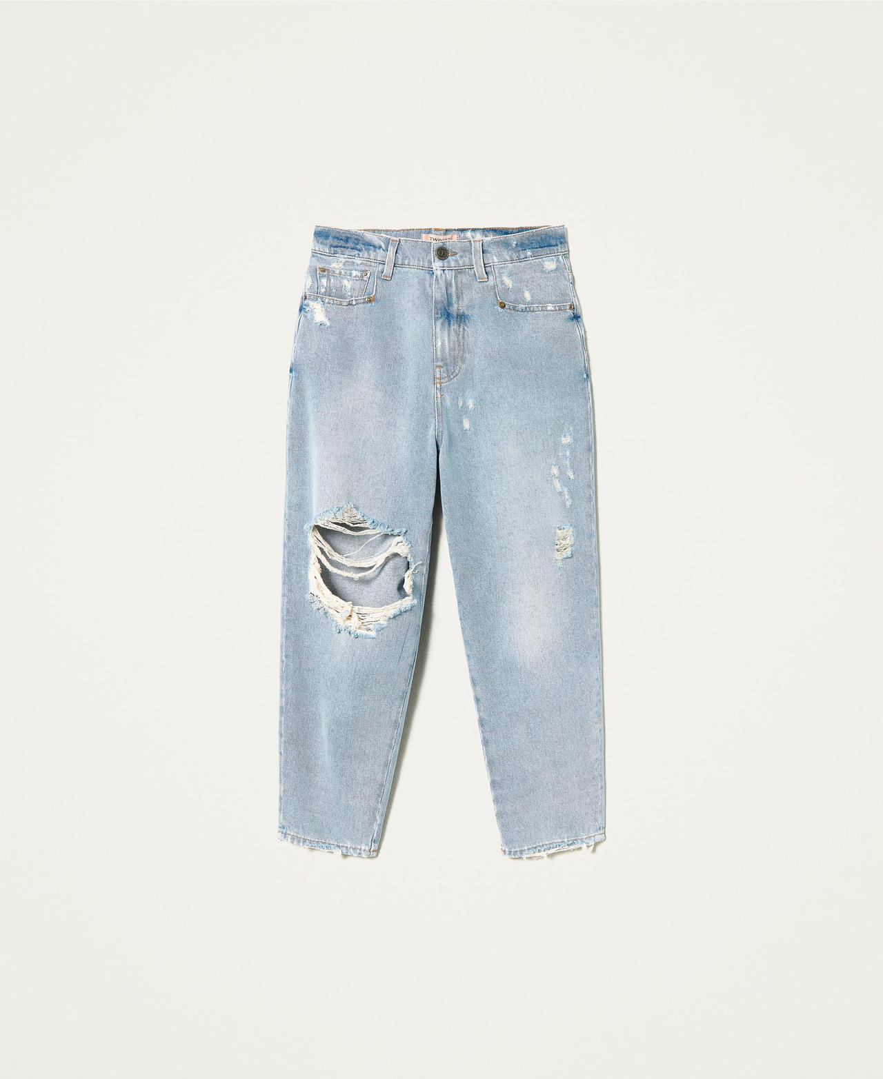 Carrot fit ripped jeans online