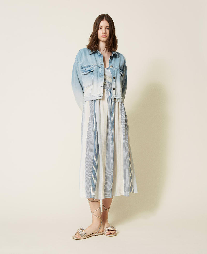 Blouson en jean dégradé