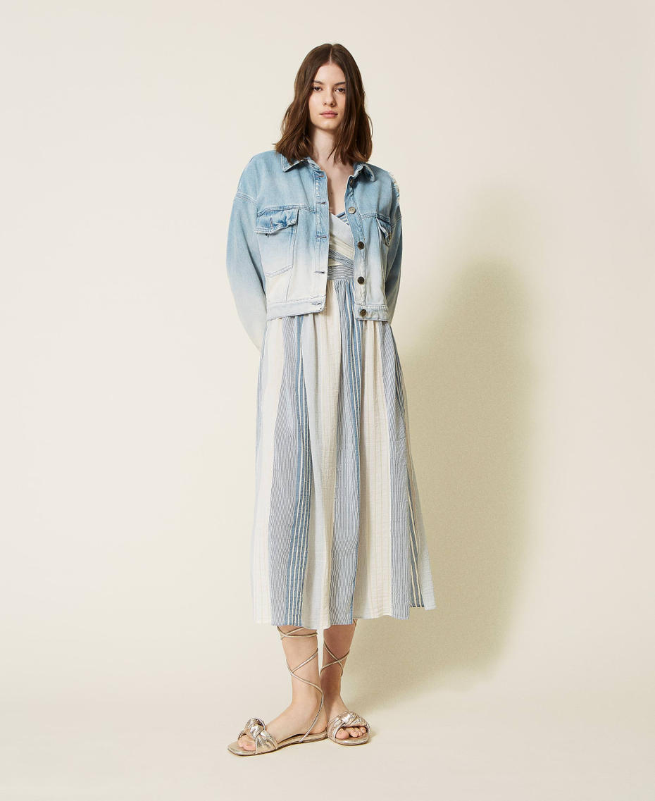 Blouson en jean dégradé