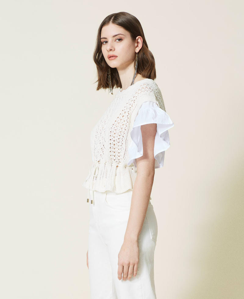 Maglia boxy con inserti