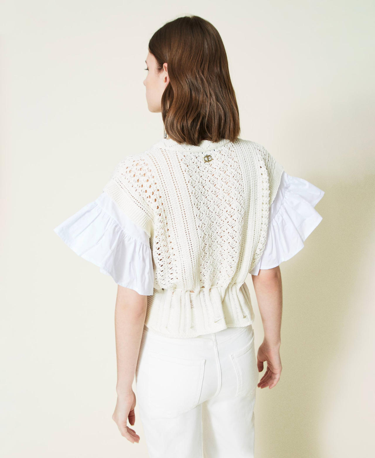 Maglia boxy con inserti