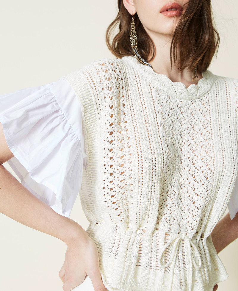 Maglia boxy con inserti