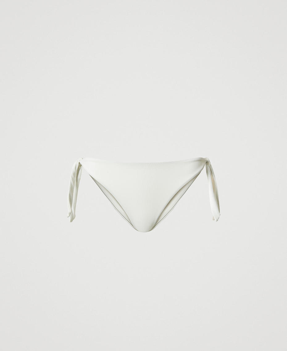 Bikini thong with ties Mother Of Pearl Woman 251LBMY88_00059_S0