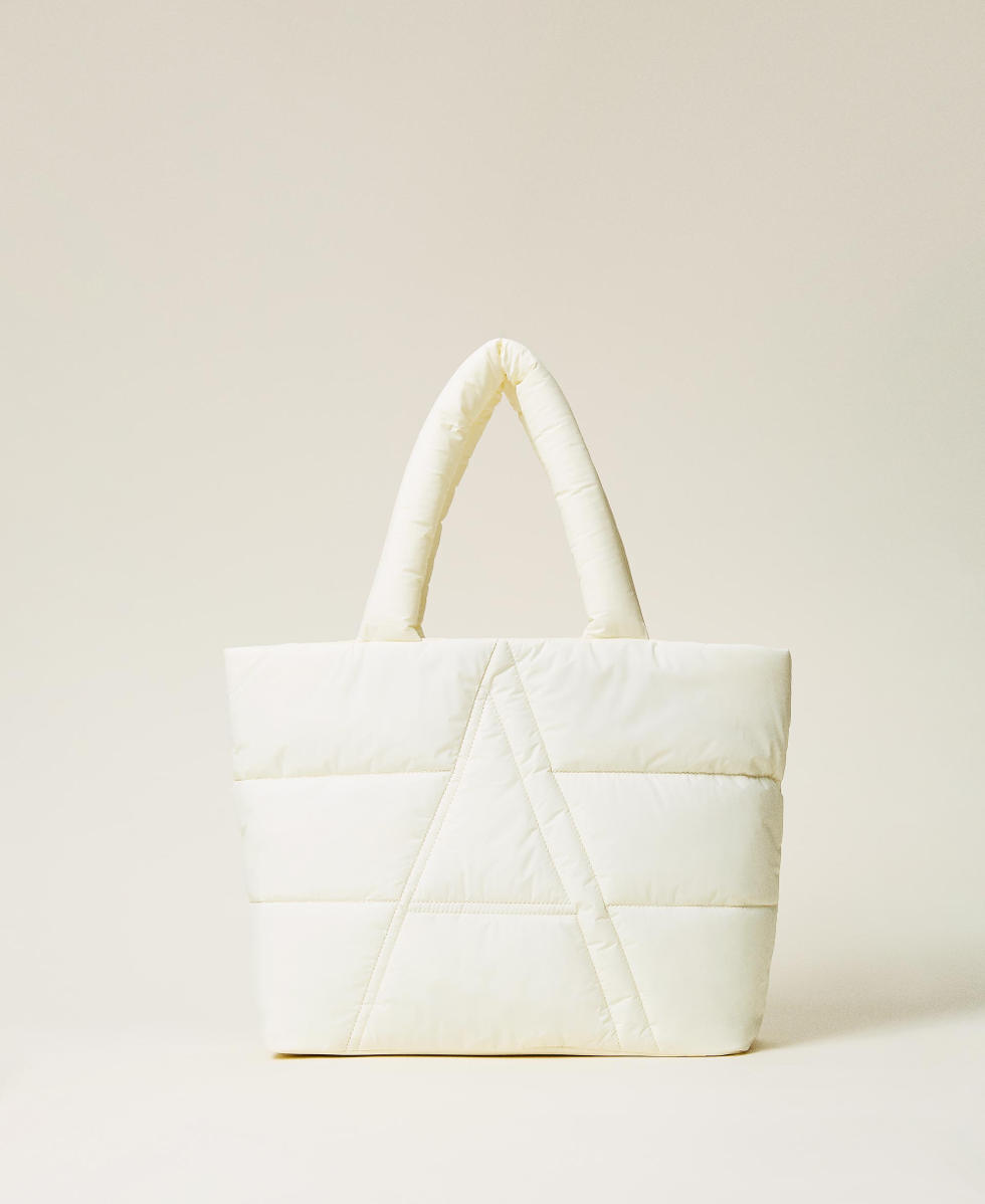 Cabas matelass&eacute; avec logo