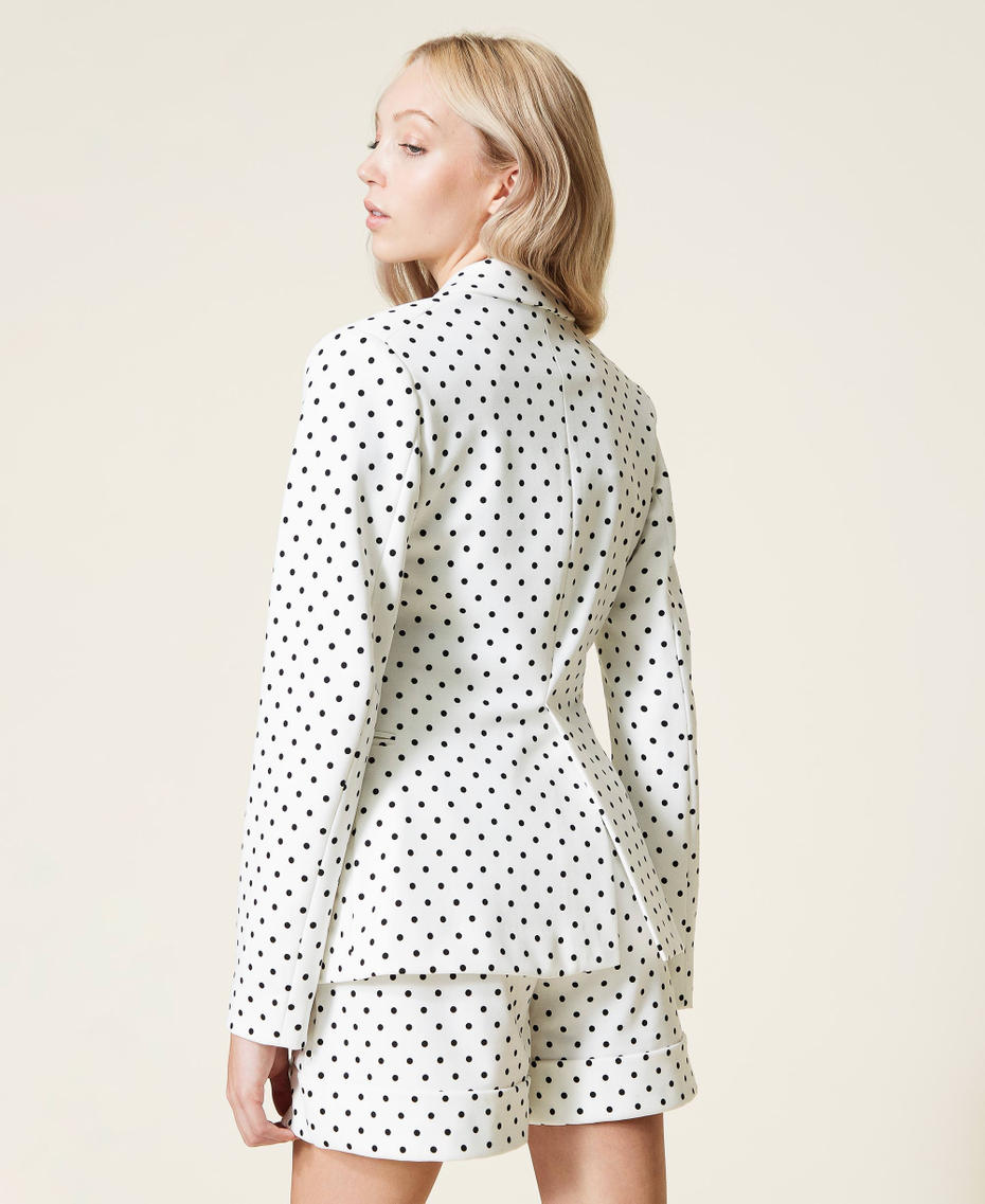 Polka dot blazer