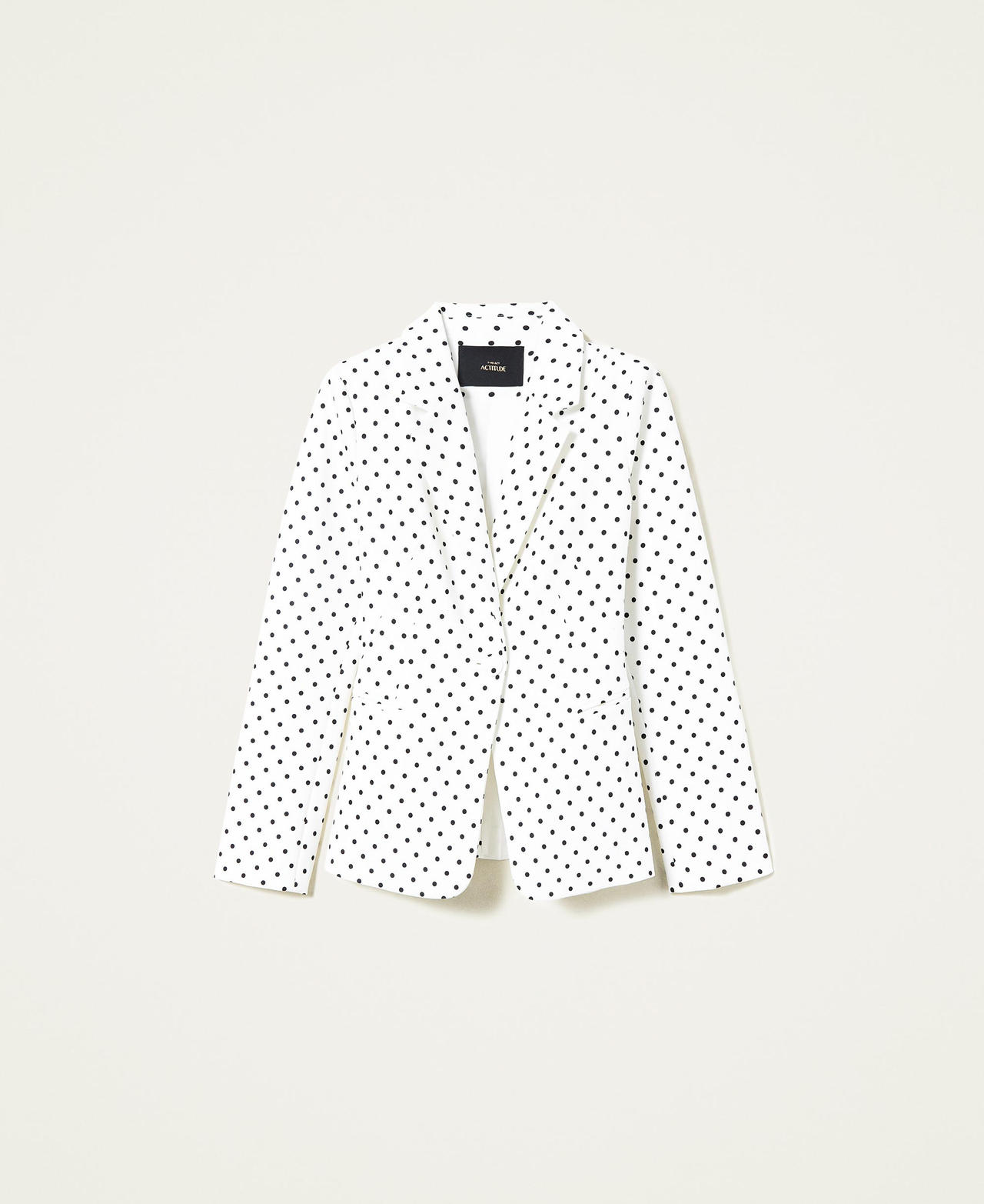 Polka dot blazer