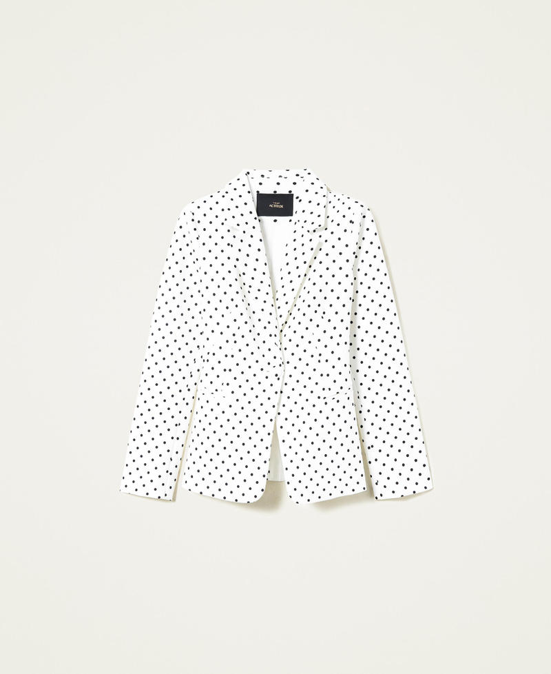 Polka dot blazer