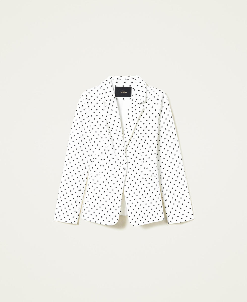 Polka dot blazer