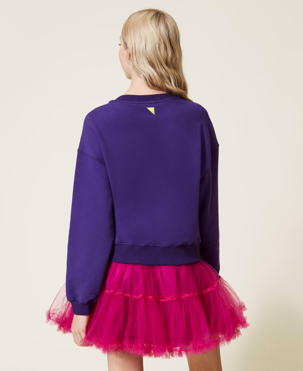 Boxy sweatshirt with print