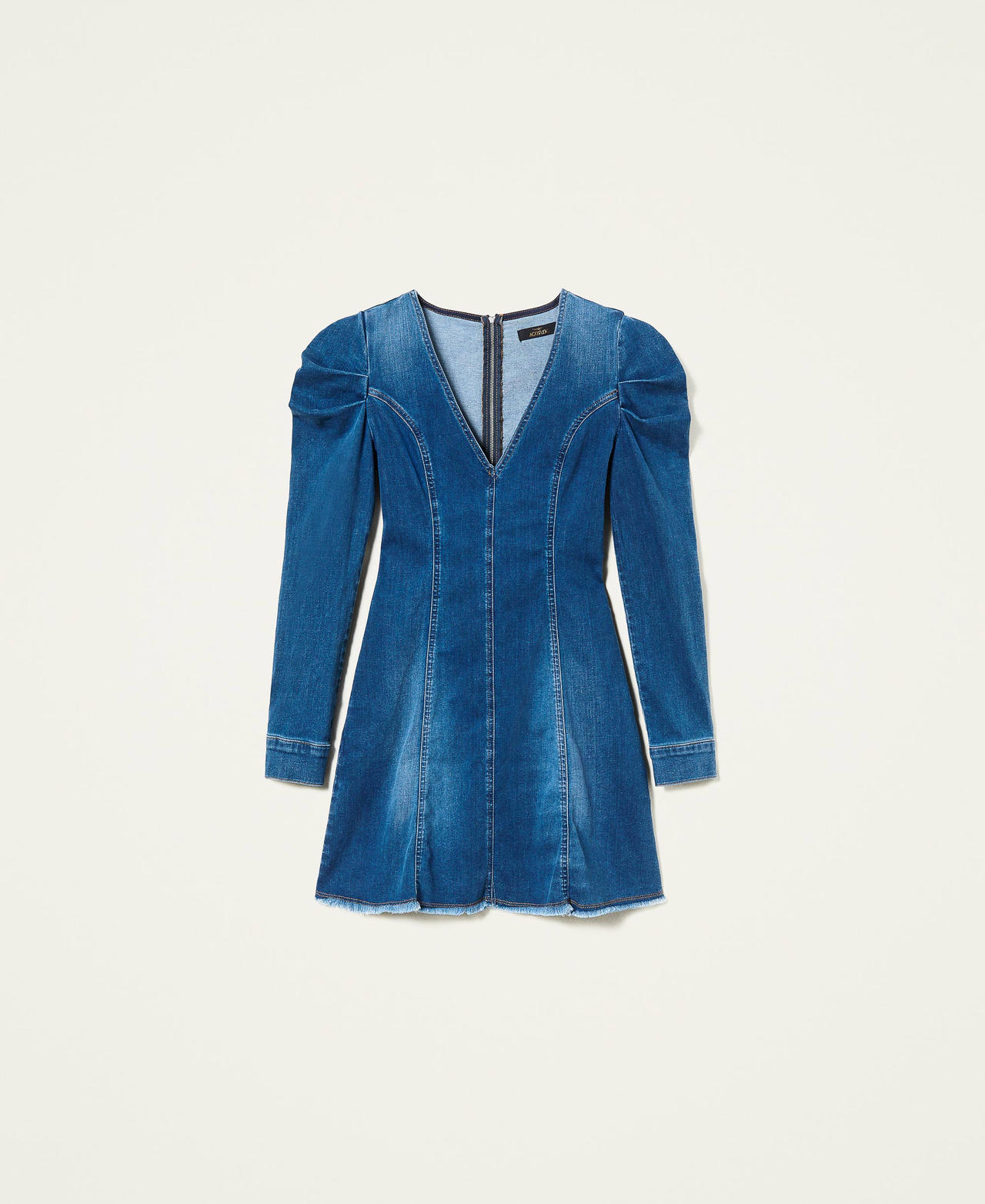 Robe courte en jean Bleu "Denim Moyen" Femme 222AP229E-0S