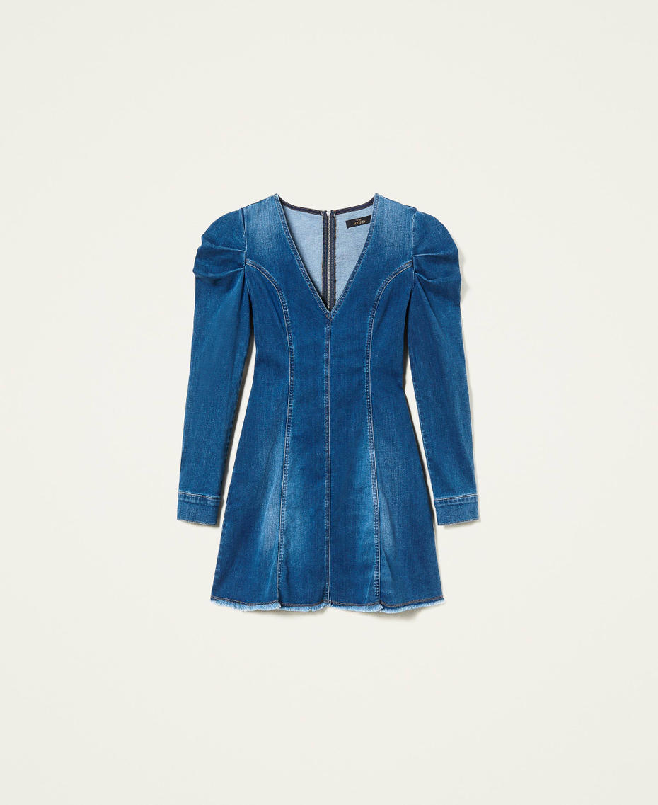 Robe courte en jean