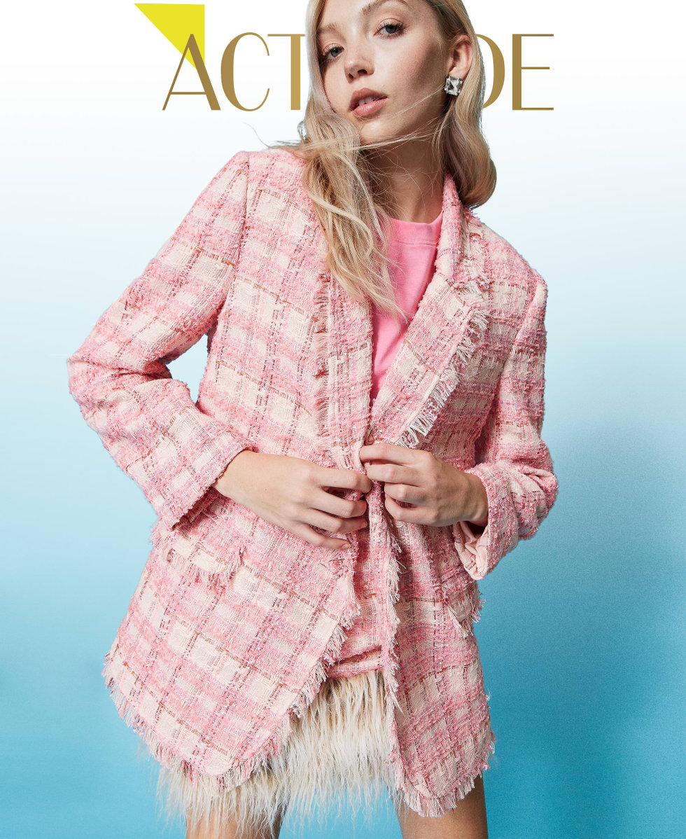 Giacca blazer in boucle