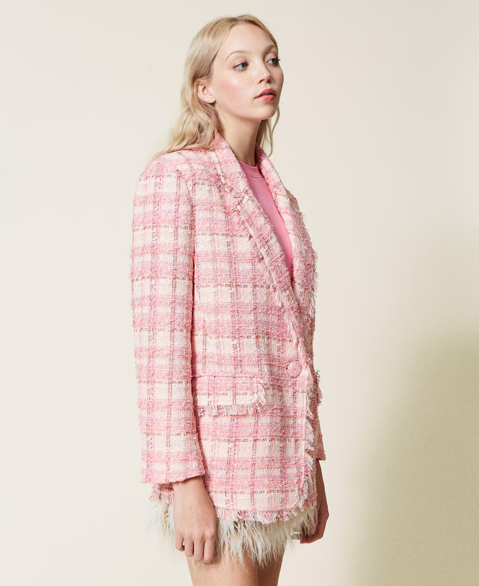 Pink online boucle jacket