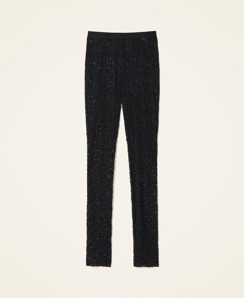 Leggings de encaje elástico