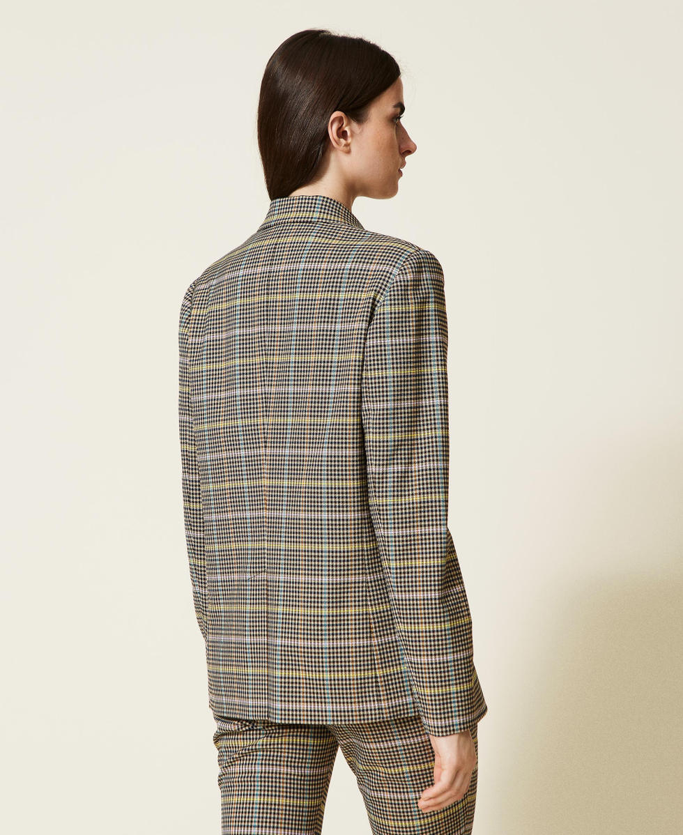 Multicolour glen plaid jacket