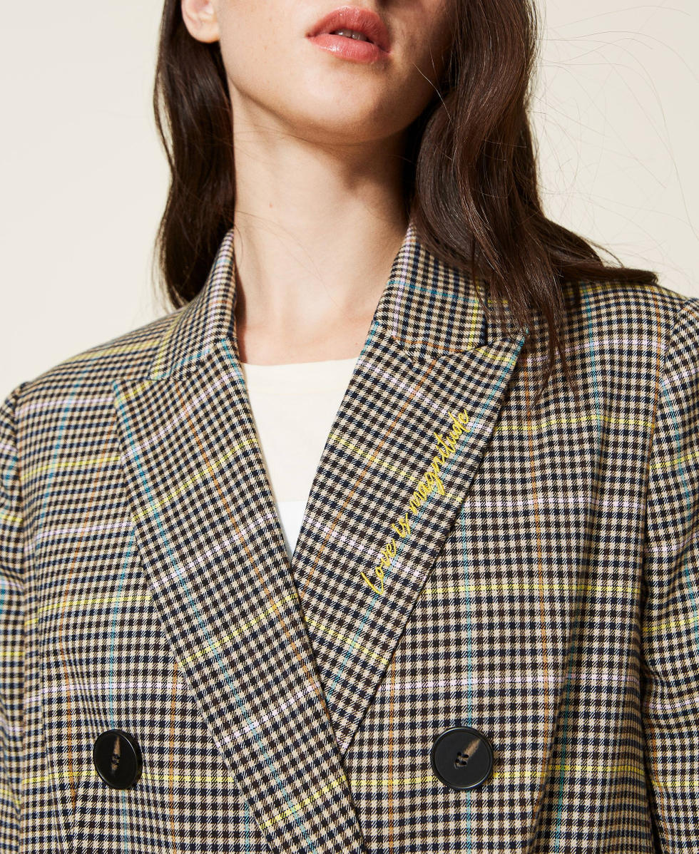 Multicolour glen plaid jacket