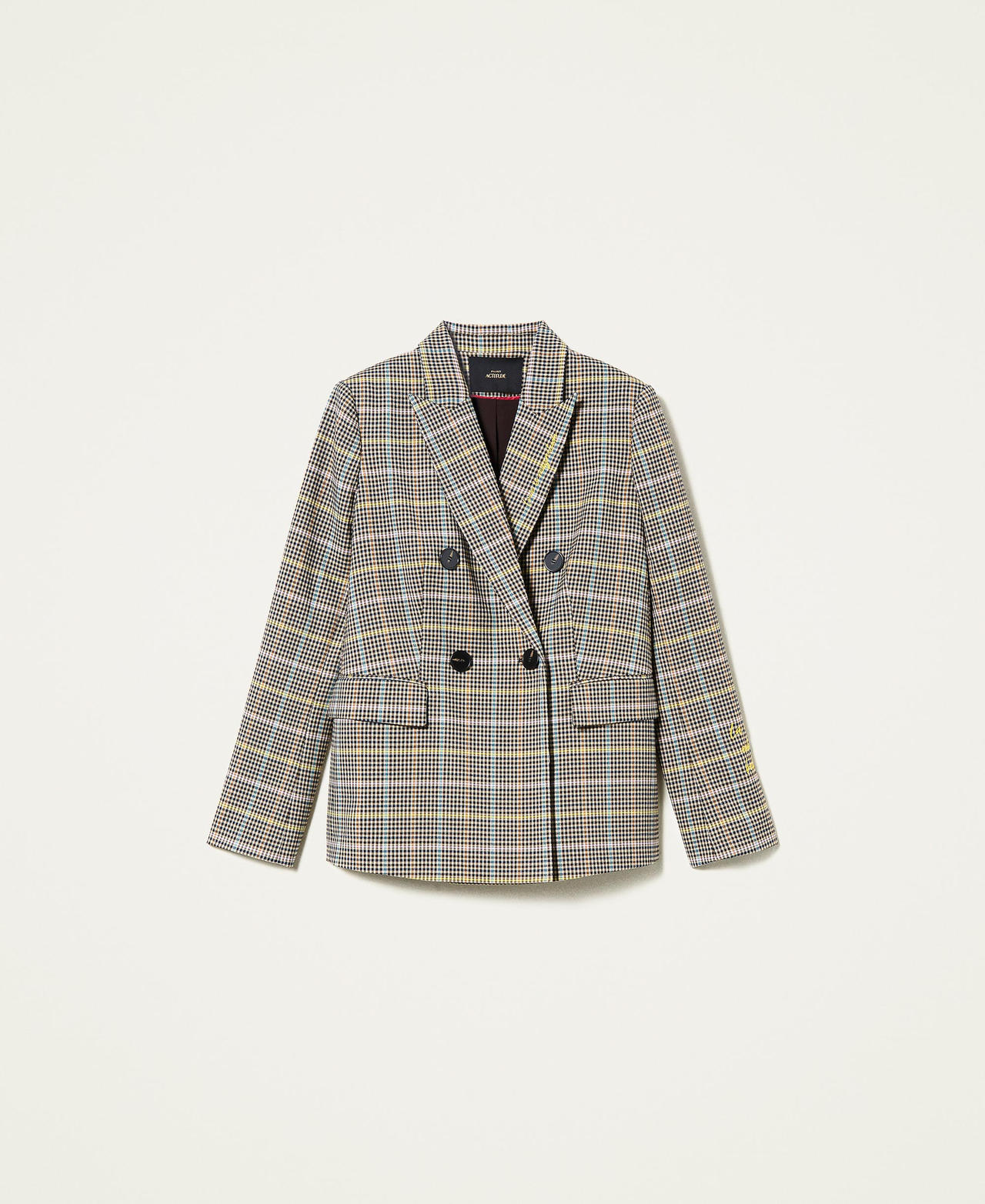 Пиджак в разноцветную виндзорскую клетку