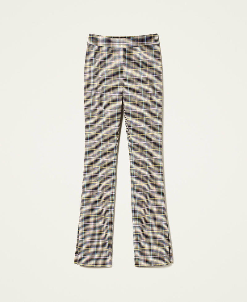 Pantaloni in Principe di Galles multicolor Multicolor Galles Donna 222AP2496-0S