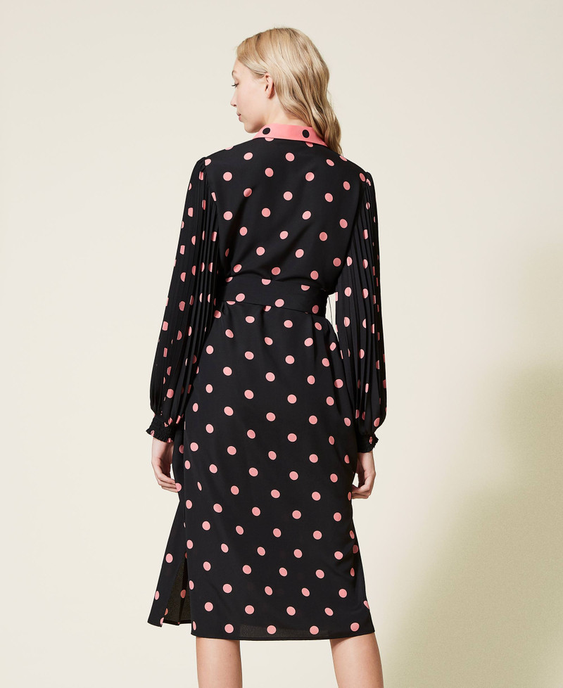 Robe T-shirt ATM à Pois - Taille XS - Coloris Midnight - Neuf Avec étiquettes (valeur 275 $)