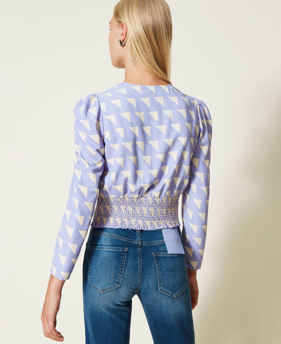 Blouse avec polyester recyclé
