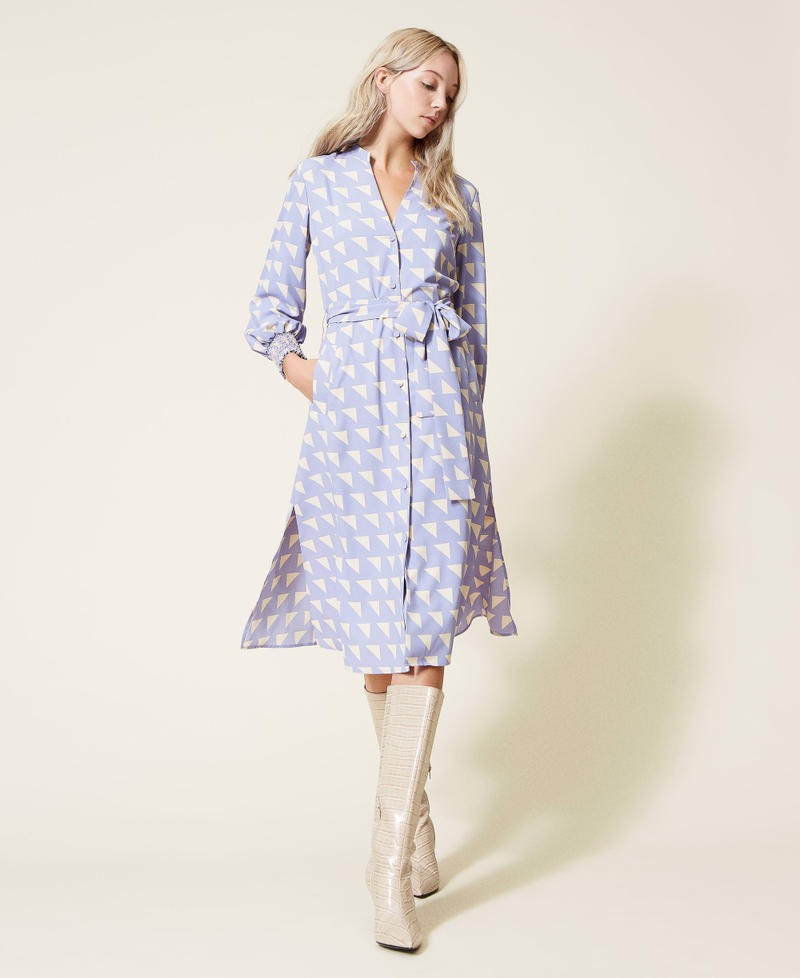 Robe chemisier avec polyester recyclé