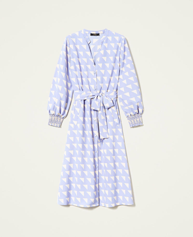 Robe chemisier avec polyester recyclé