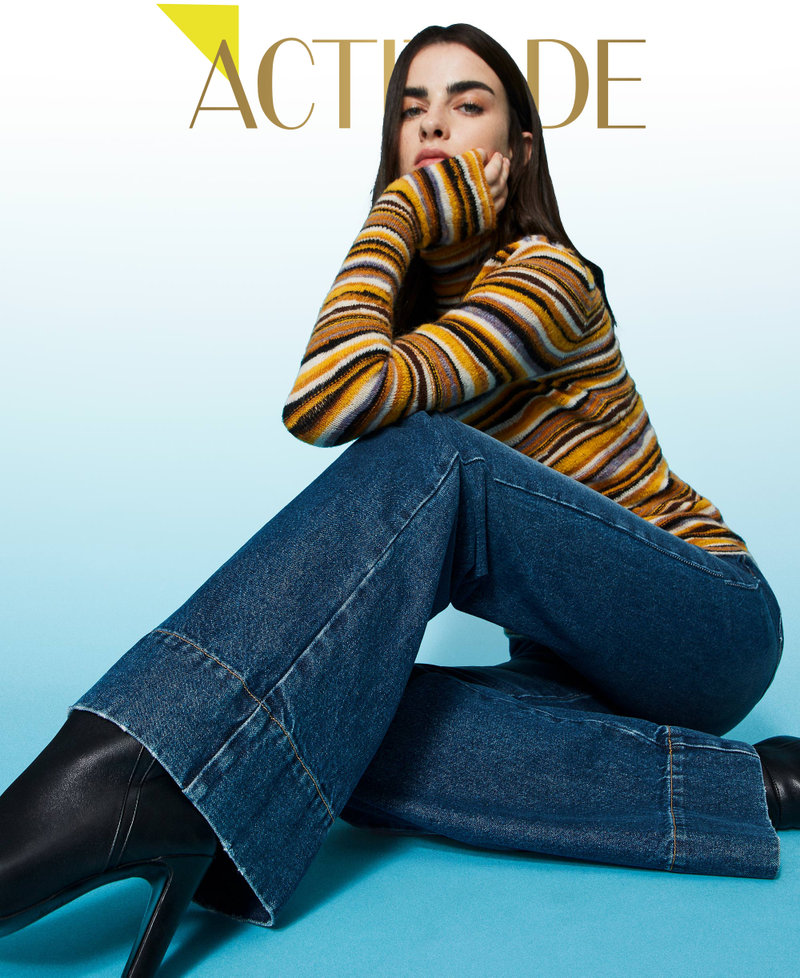 High waist bell bottom jeans