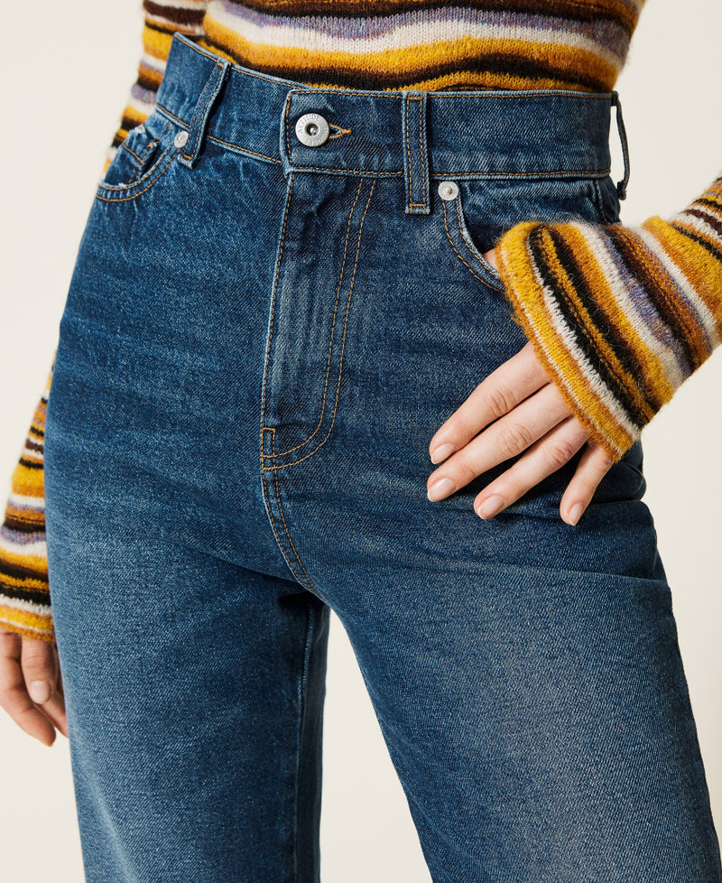 High waist bell bottom jeans