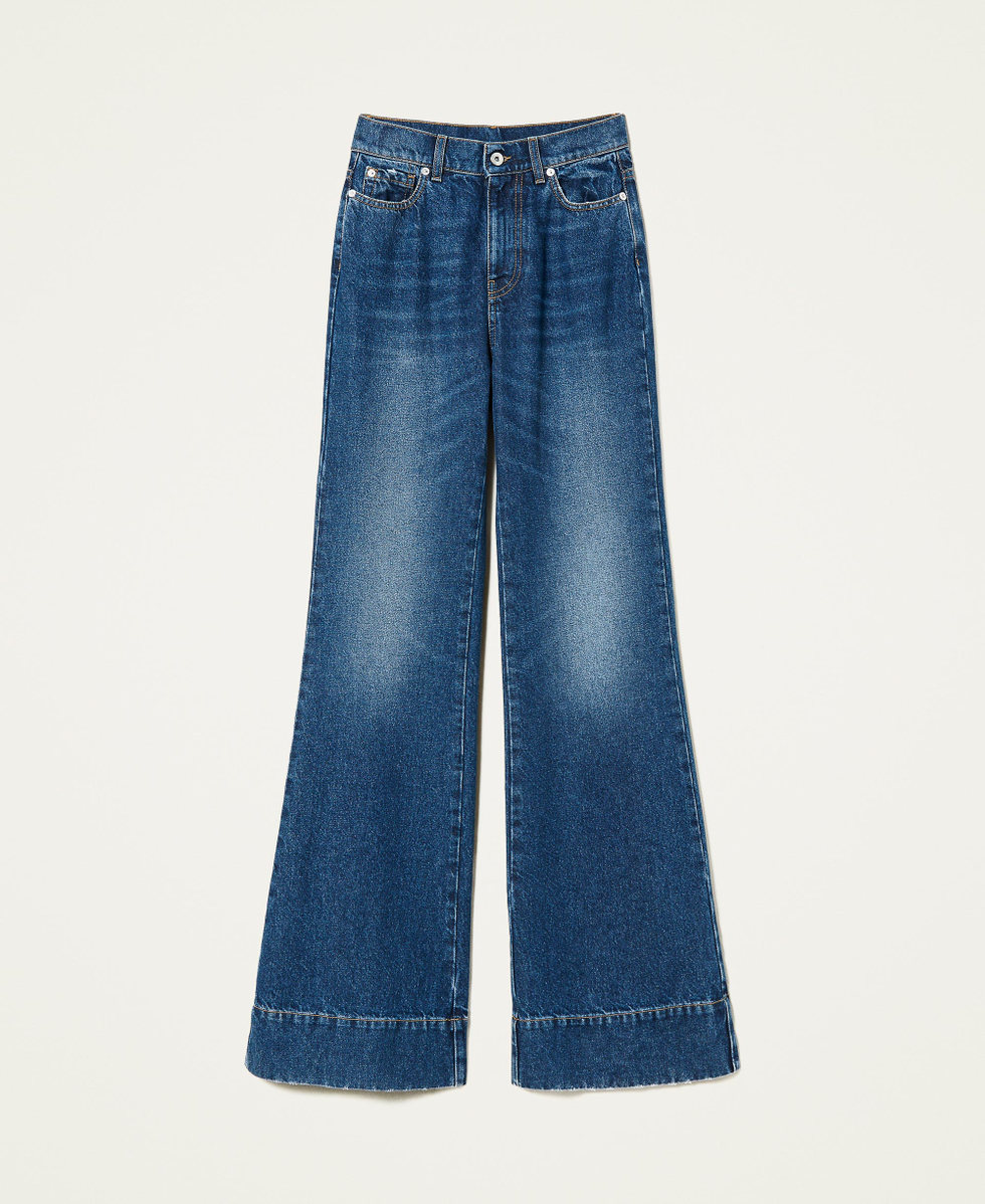 High waist bell bottom jeans