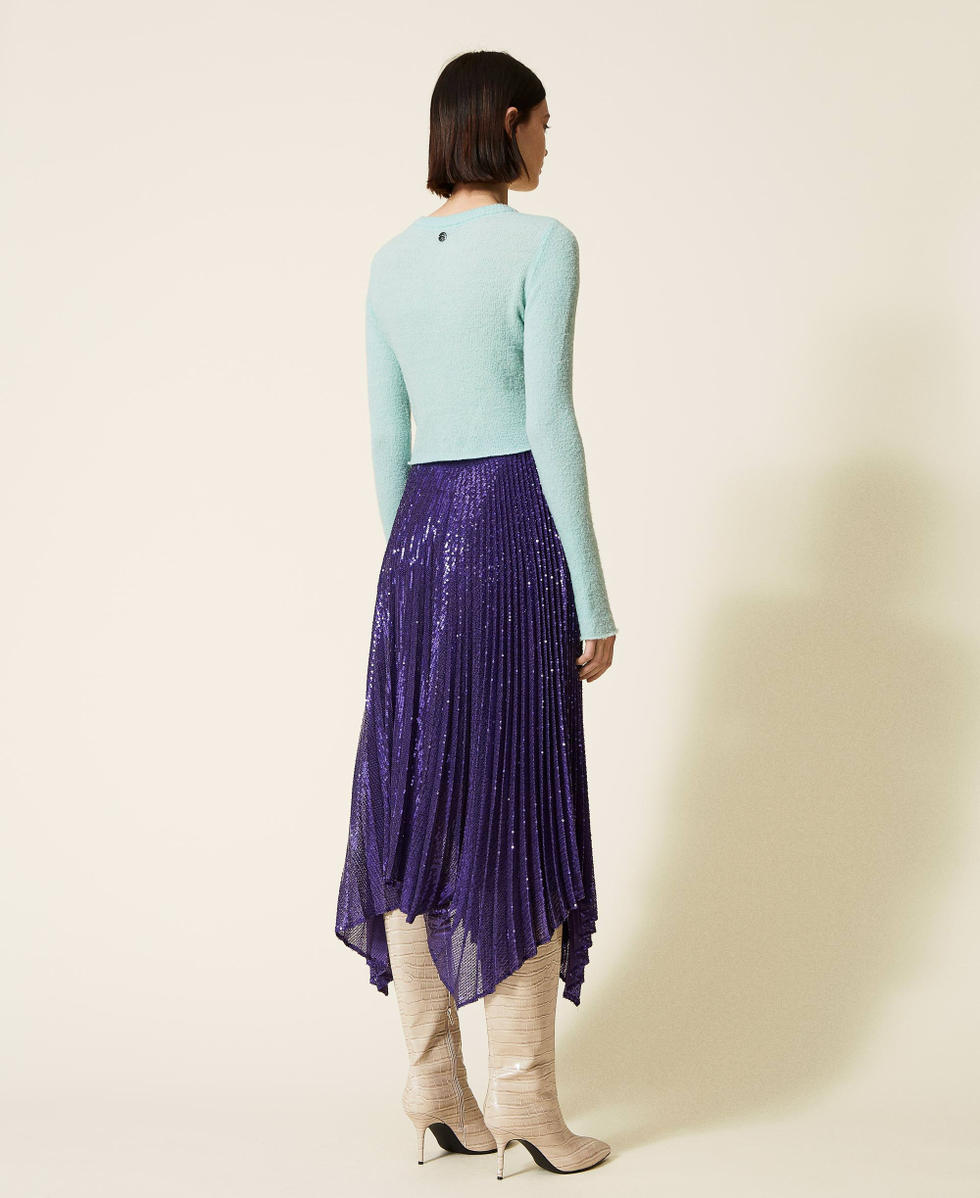 Full sequin long skirt