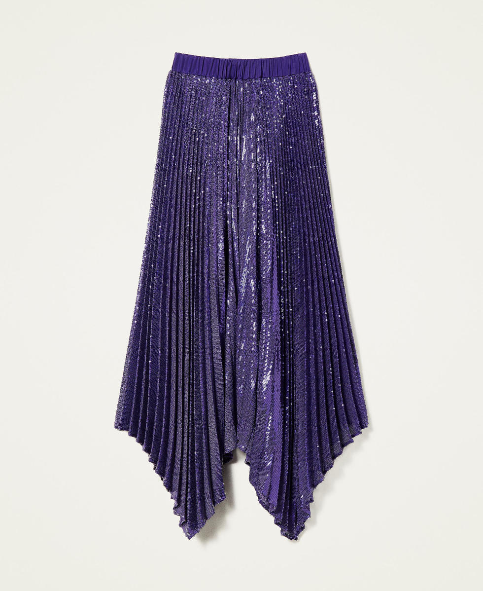 Full sequin long skirt