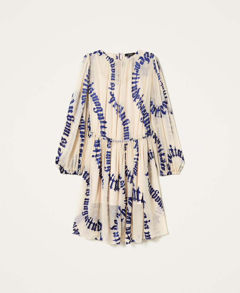 Minikleid mit D&eacute;vor&eacute;-Print