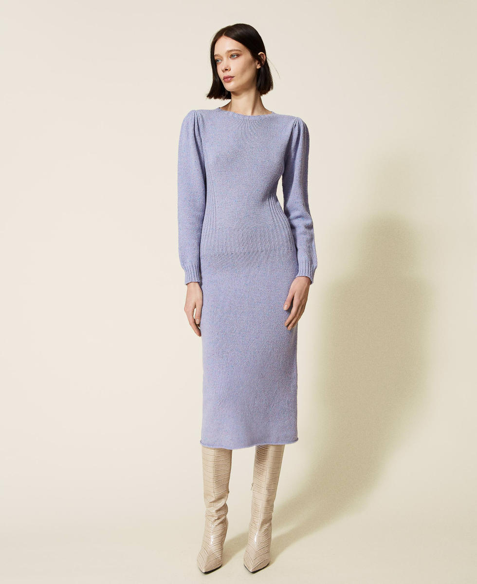 Midikleid mit Recyclinggarn