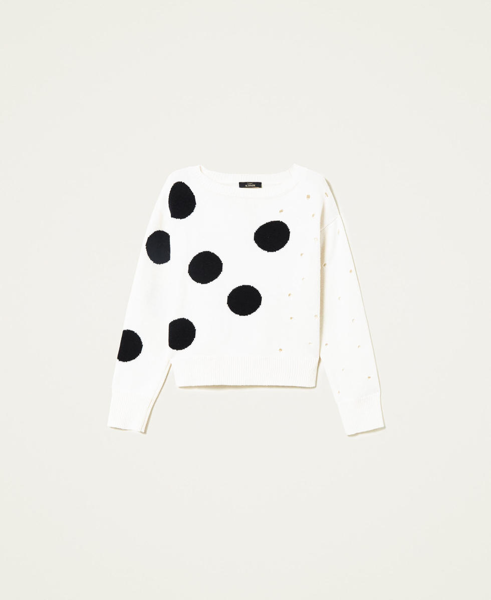 White polka dot jumper hot sale