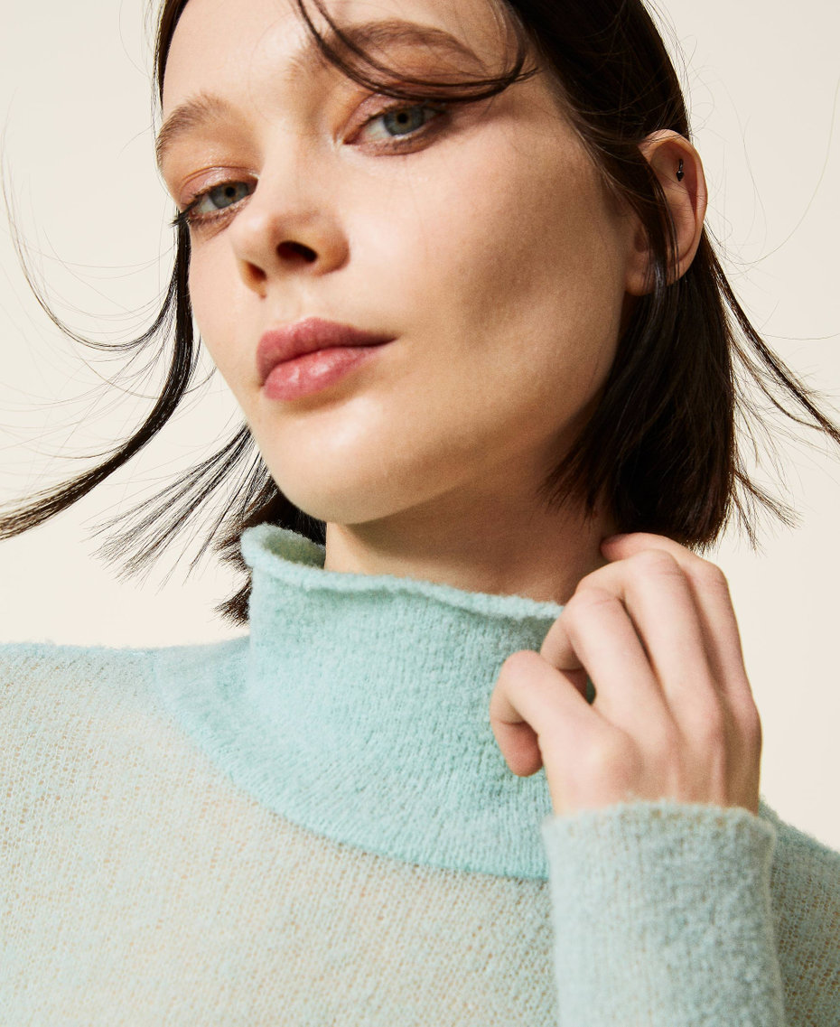 Maglia in misto lana boucl&eacute;