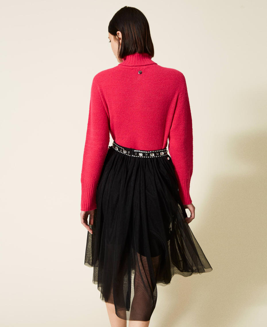 Seamless wool blend jumper