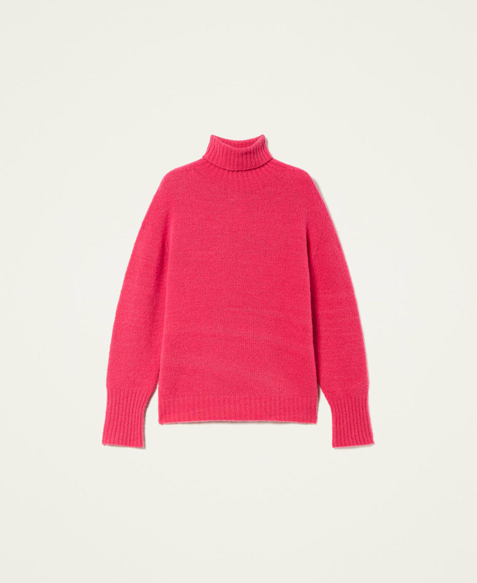 Pull sans coutures en laine m&eacute;lang&eacute;e