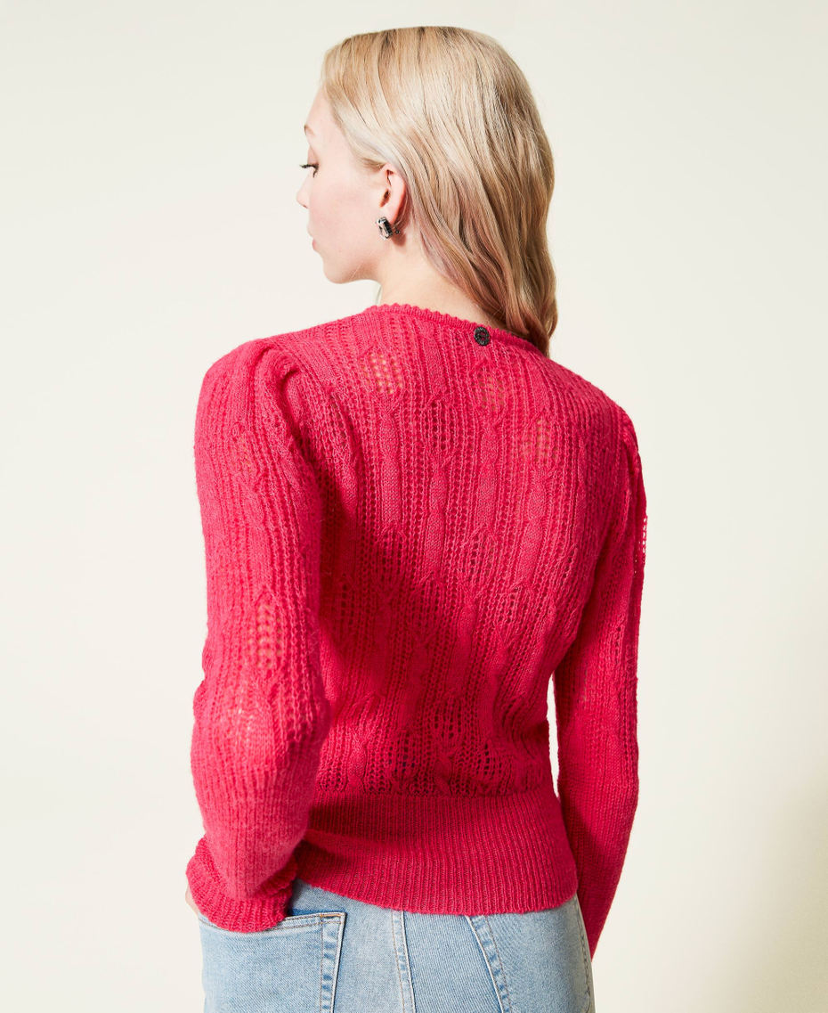 Pull ajusté tricoté Rose « Bright Rose » Femme 222AP3550-04