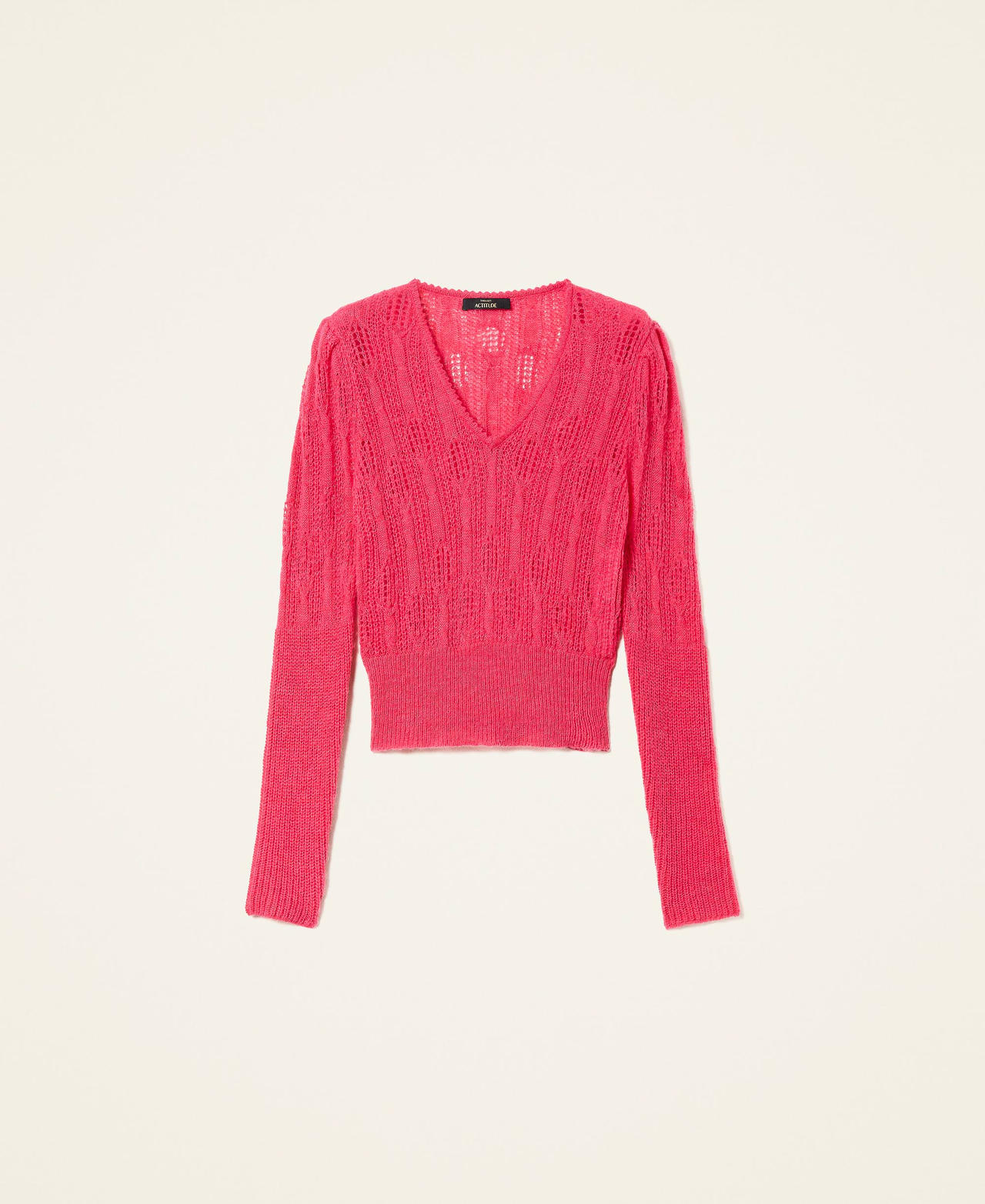 Pull ajusté tricoté Rose « Bright Rose » Femme 222AP3550-0S