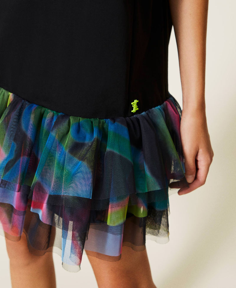 Short MYFO dress with tulle flounces