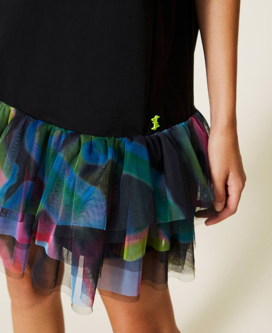 Short MYFO dress with tulle flounces