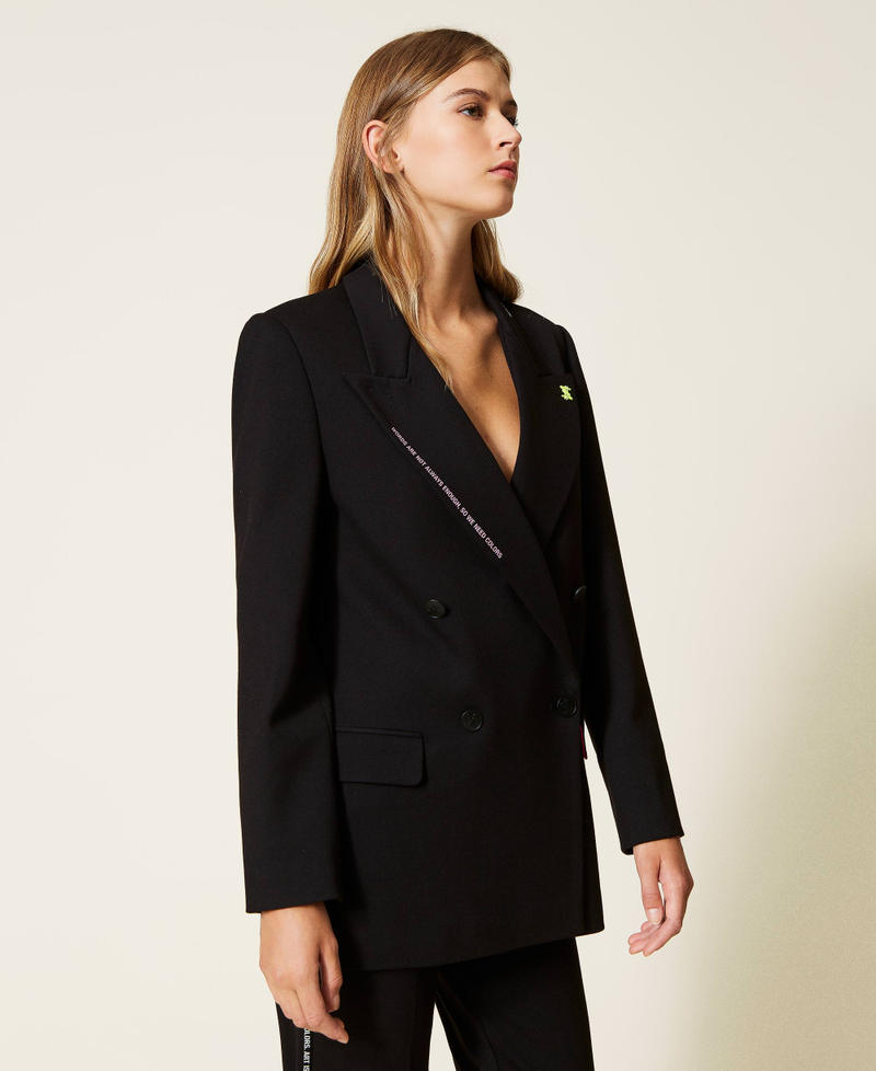 Blazer cruzado MYFO con estampado