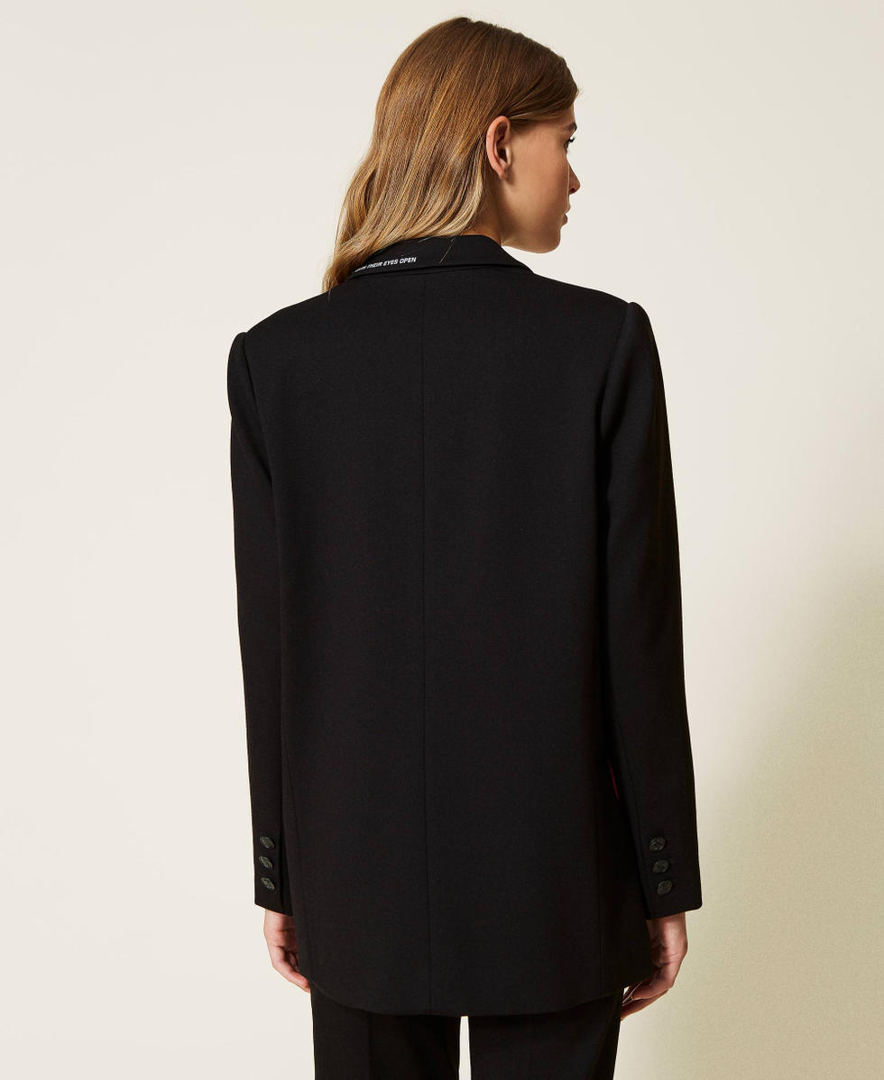 Double-breasted MYFO blazer with print