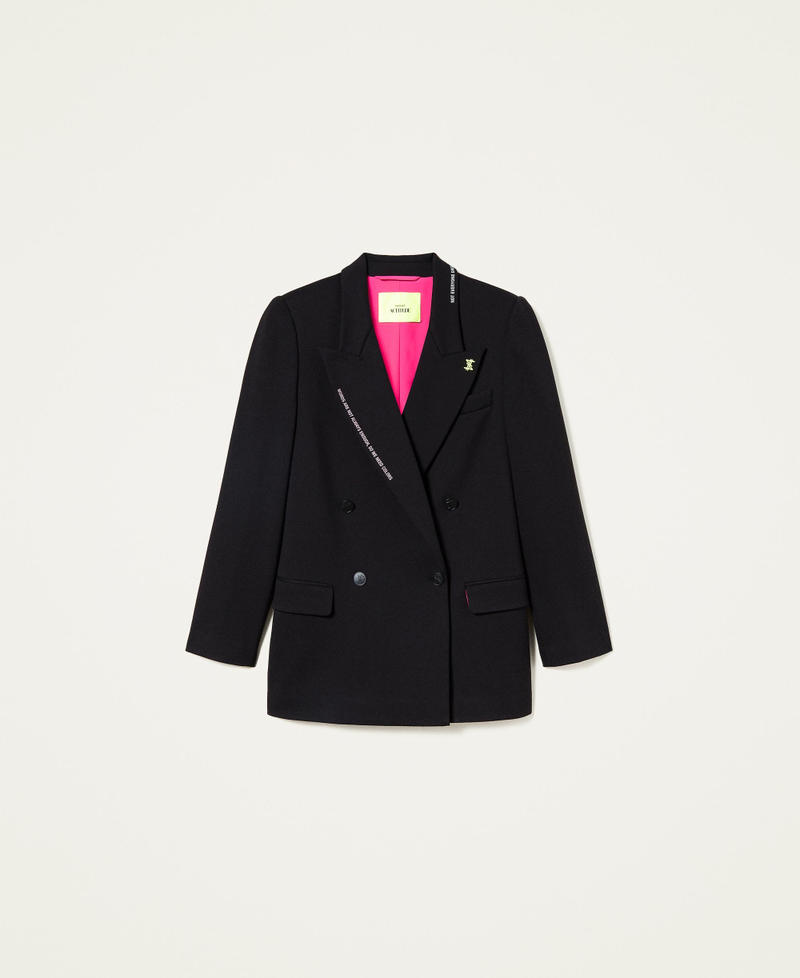 Blazer cruzado MYFO con estampado