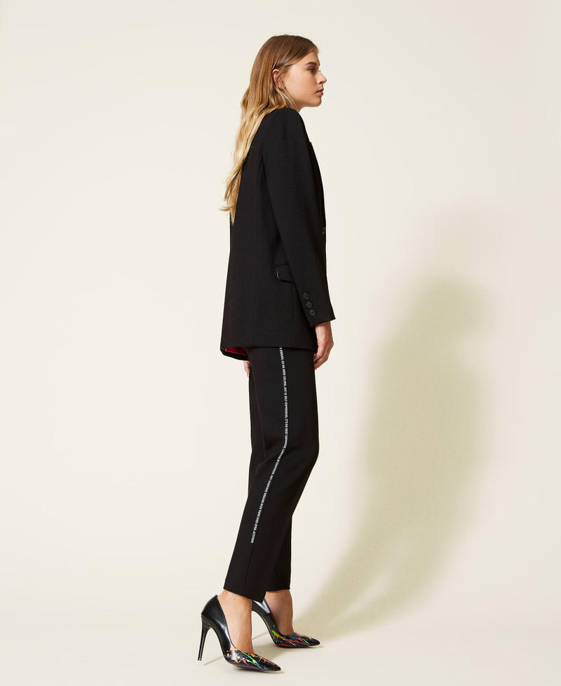 MYFO cigarette trousers with print